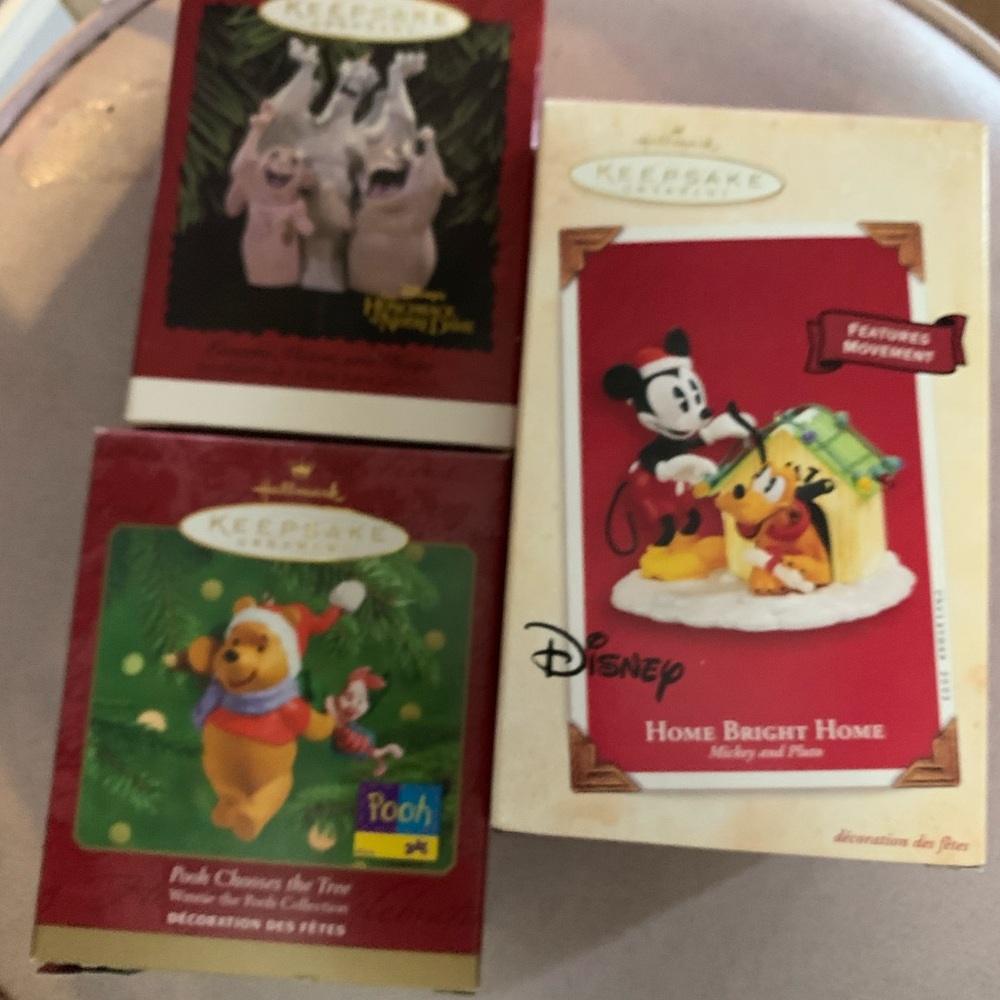 Hallmark Keepsake Disney Christmas Ornament Lot Vintage 1990s